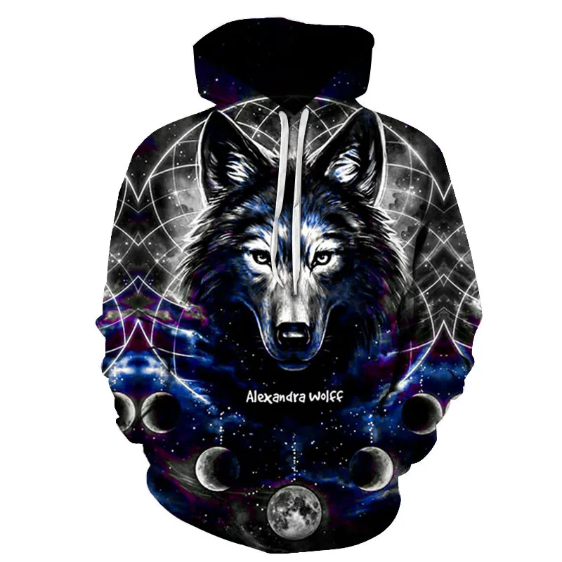 2019 новые толстовки Lobo moletom com capuz Топы homens outono inverno хип хоп topos marca Повседневная 3d