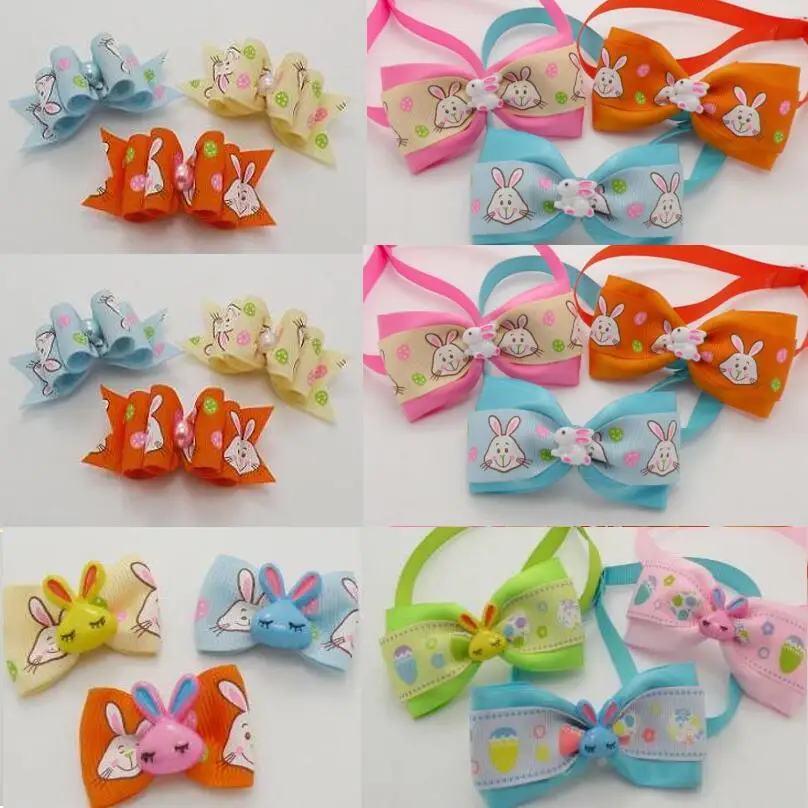 100 шт./лот Большая распродажа галстуки бабочки для собак щенков кошек кроликов с