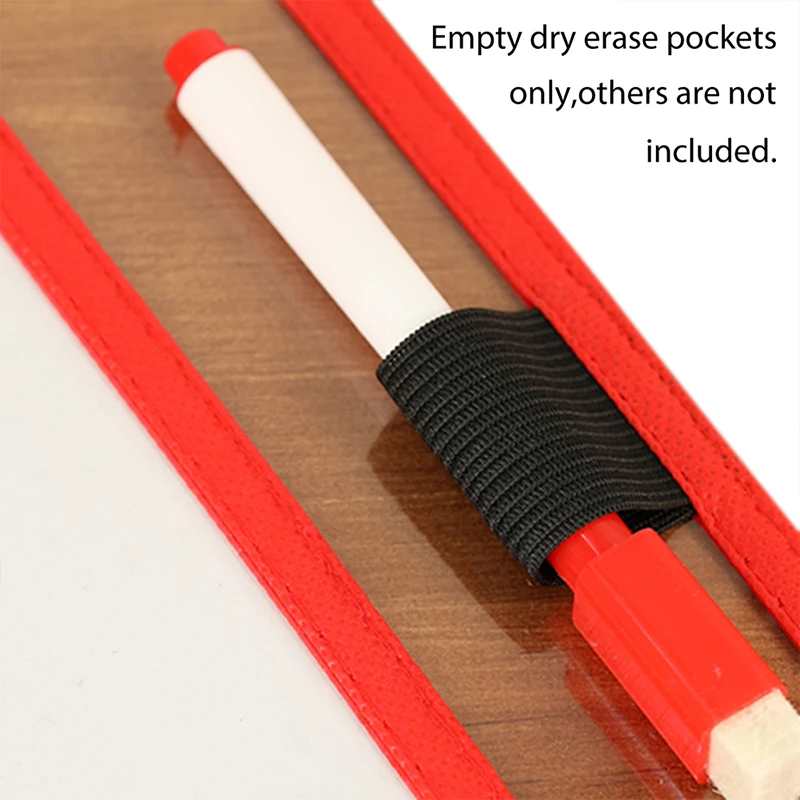 

Reusable PP File Dry Erase Pockets With Pen Transparent Write And Wipe Drawing Whiteboard Markers Used for Teaching Supplies