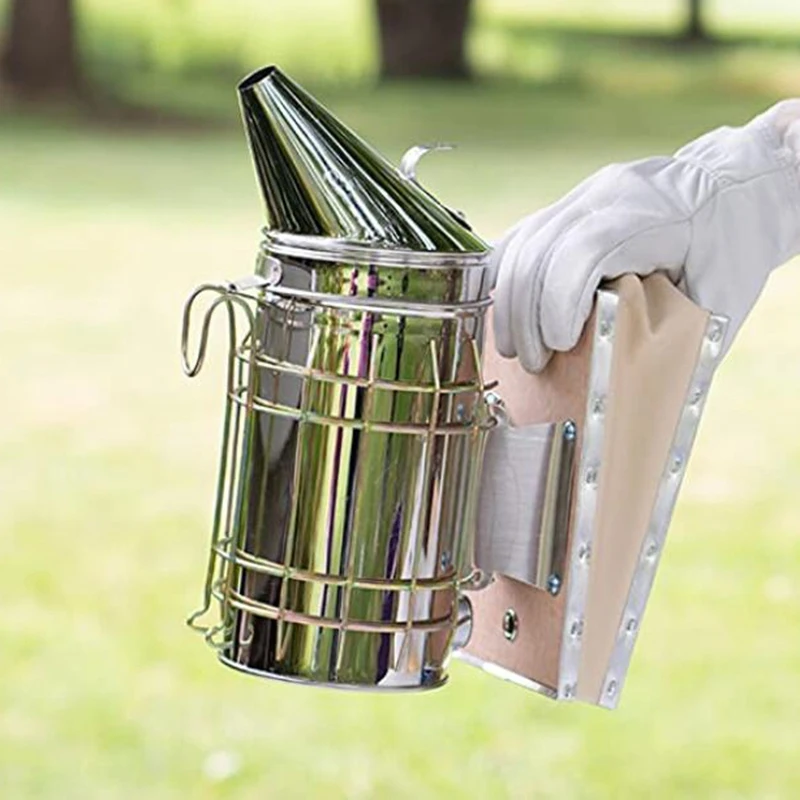 

Set of 4 Beekeeping Starter Tool Kit-Bee Hive Smoker, Brush, Beekeeping Tools-Beekeeping Supplies