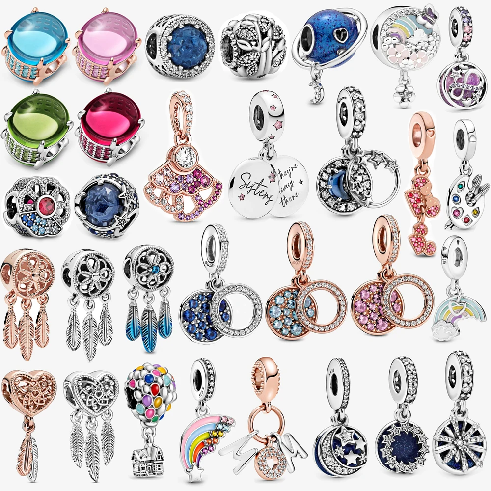 

s925 Original charms DIY beads fit Original Pandora Moments bracelet for women jewelry
