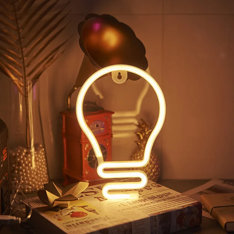 Светодиодный неоновый ночник обновленные гибкие неоновые вывески настенная