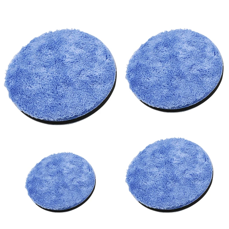 

Microfiber Wax Collecting Tray, Auto Beauty Waxing Self-Dipping Towel, Polishing Sponge Blue