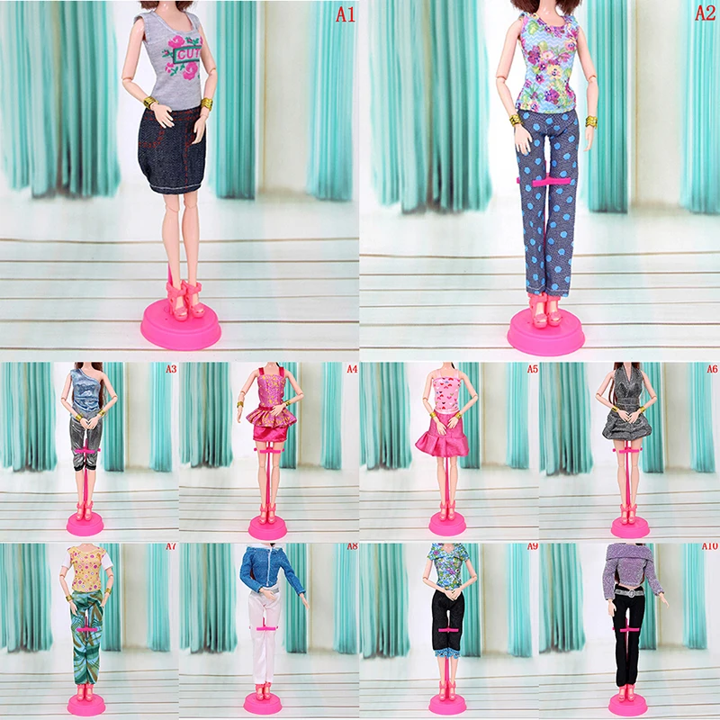 1 шт. модный наряд ручной работы короткое платье милая футболка с цветочным