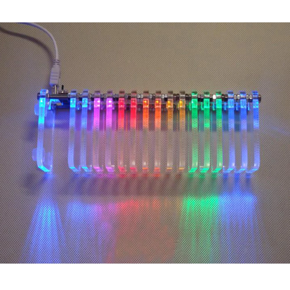 Kopen KS16 Muziek Spectrum Vu Meter Fantasy Crystal Geluid Kolom Licht Kubus Led Niveau Display Elektronische Productie Diy Kits Vu Toren