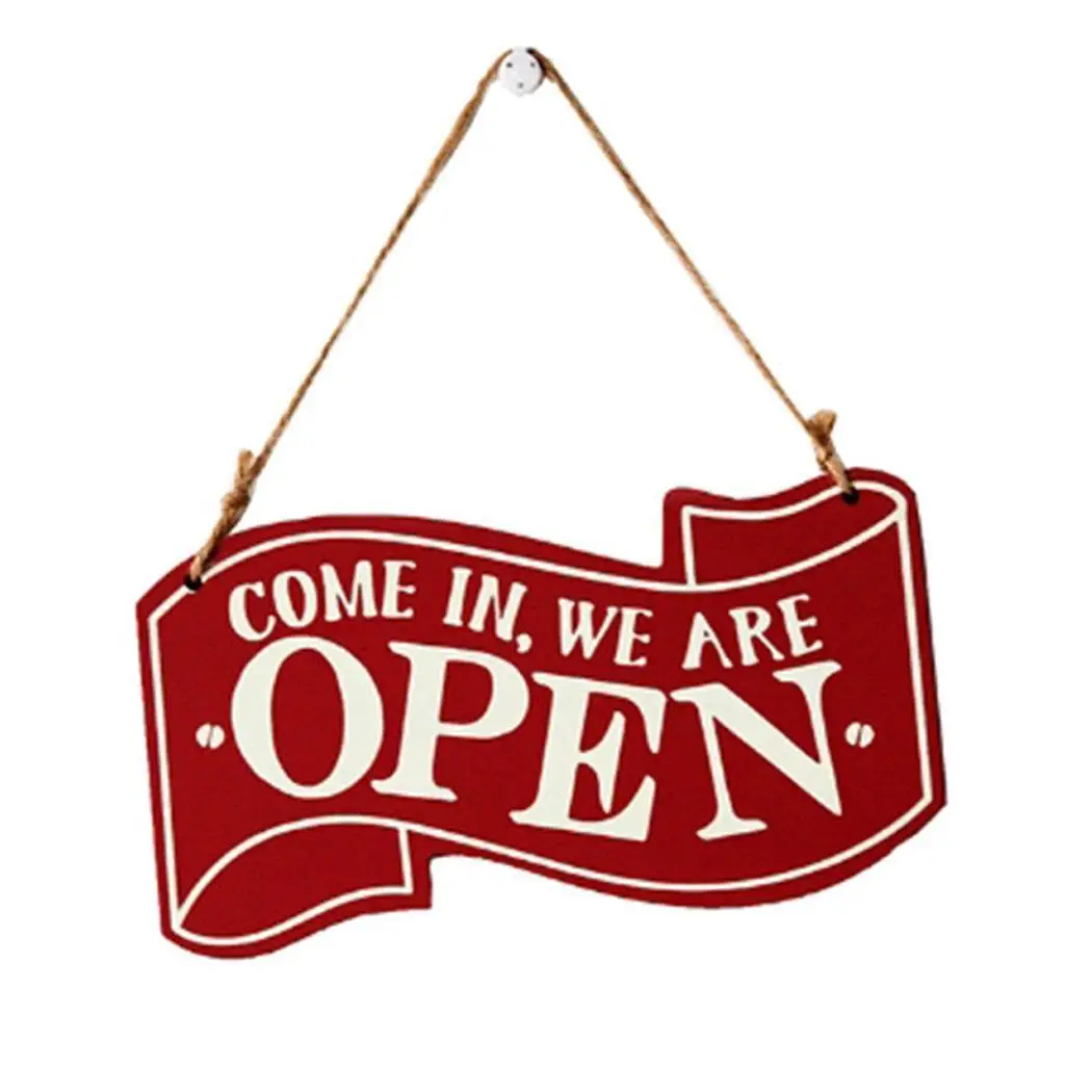 Винтажный стиль двухсторонняя деревянная подвесная доска бирка для дома