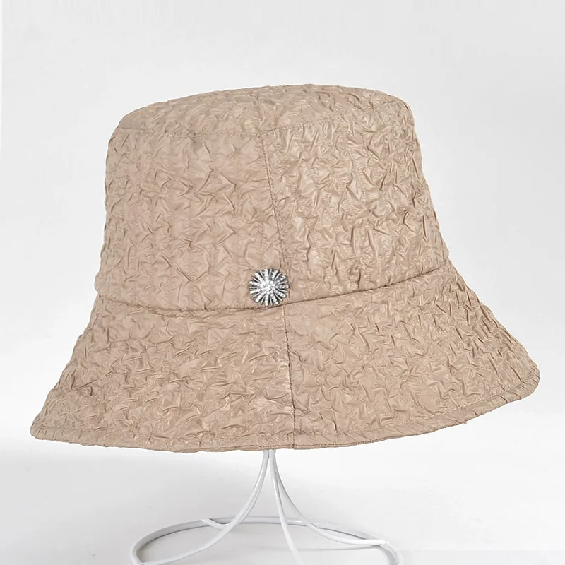 

K170 Bucket Hat Women's Summer Hat Sun Visor Panama 2021 Women's Summer Panama Fashion Retro Fisherman's Hat Basin Cap Sunhat