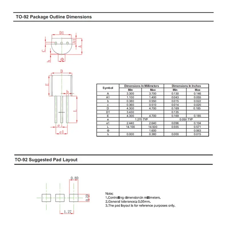 ТРАНЗИСТОР PNP NPN Power Triode 2N2222 2N2907 2N3904 2N3906 2N4401 2N4403 2N5089BU 2N5401 2N5551 TO 92 50