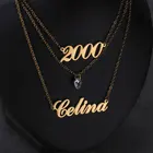 Ожерелье женское Двухслойное из нержавеющей стали с камнями