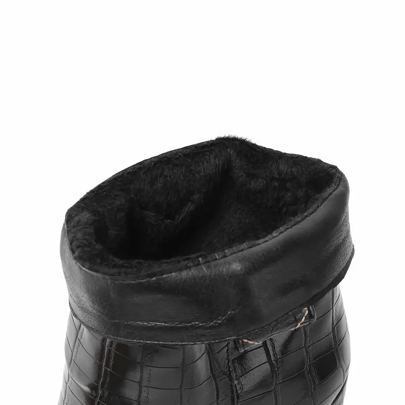 Женские ботинки из искусственной кожи fanyuan ботильоны на высоком каблуке модные с