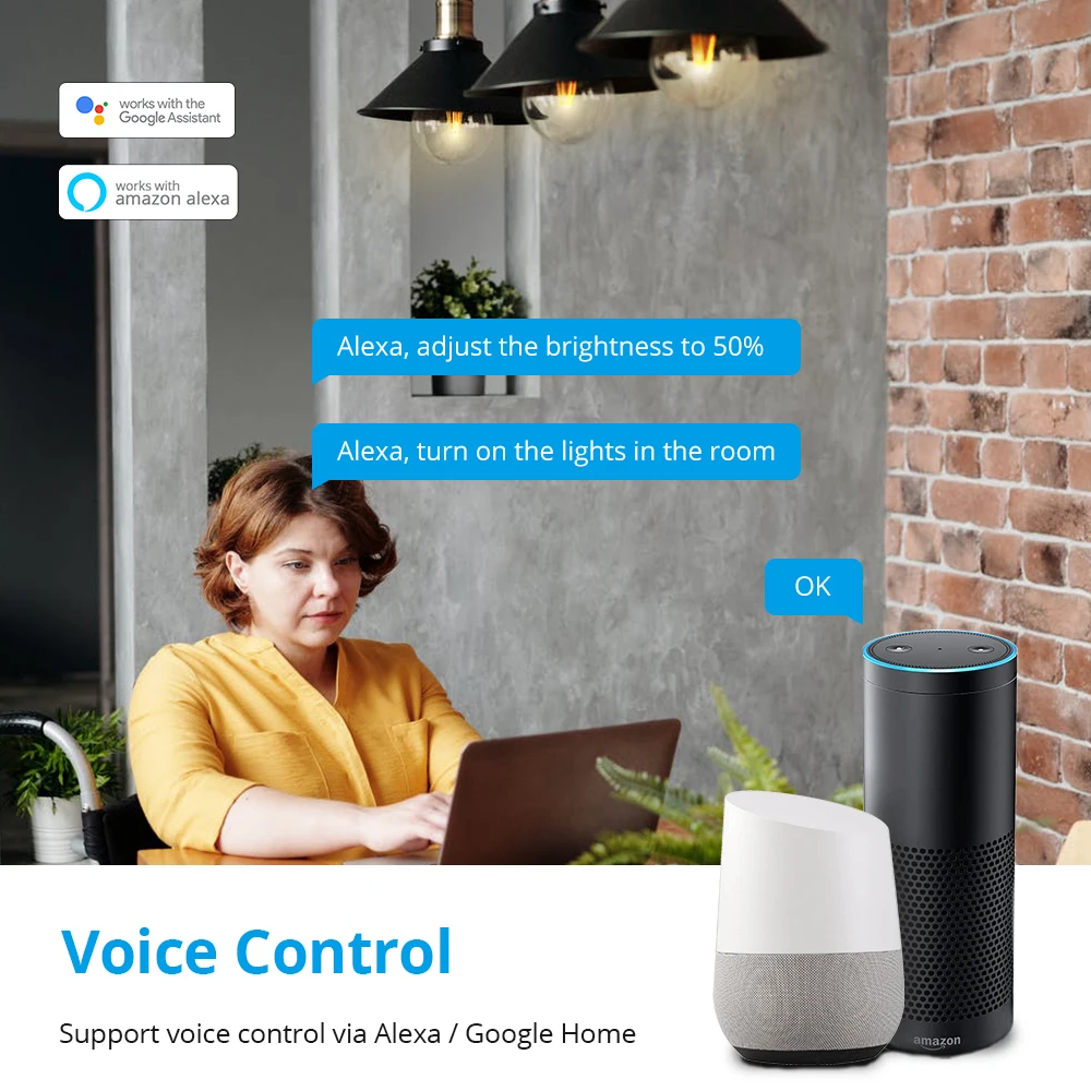 Умный переключатель Yagusmart Tuya Wi-Fi диммер сенсорные переключатели поддержка ЕС Alexa