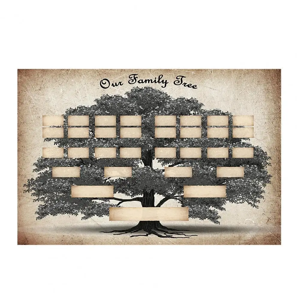 Лидер продаж! Креативный Семья дерево диаграмма Заполняемые DIY домашний декор