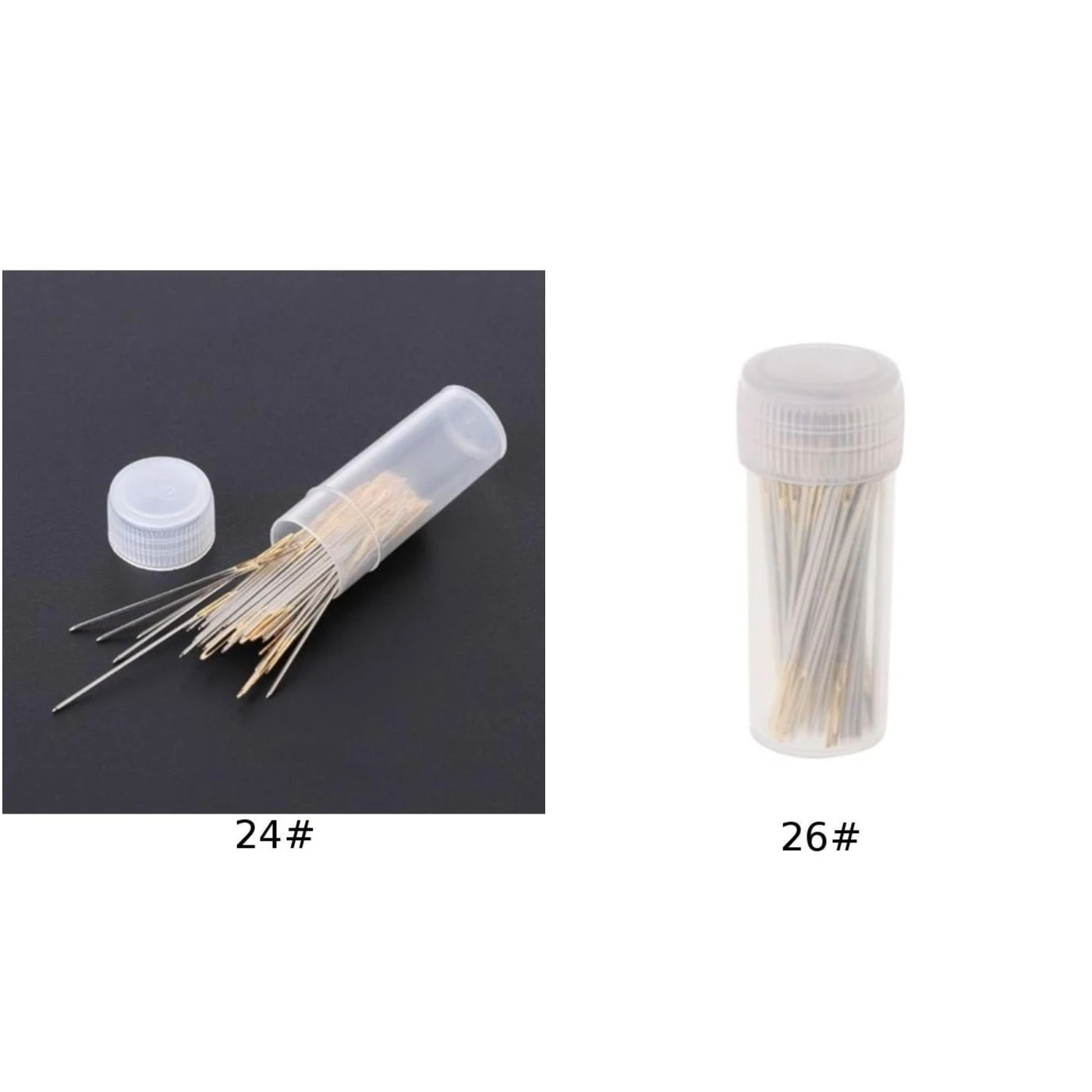 Спицы для вязания с золотым хвостом 100 шт. вышивки ткани спицы крестиком