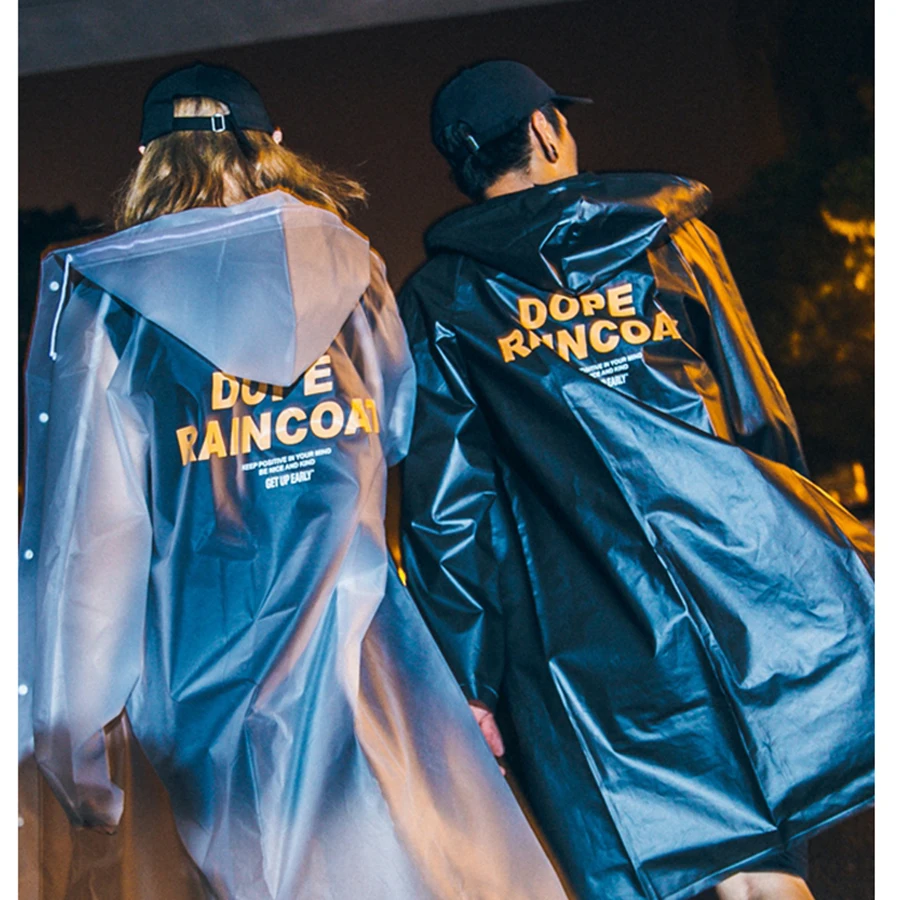 Длинный плащ женский водонепроницаемый пончо мужские нейлоновые женские куртки