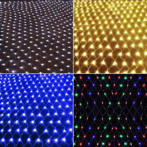 1 5x1 5/3X2 Рождественская гирлянда с сеткой на окне светодиодные сетчатые огни для