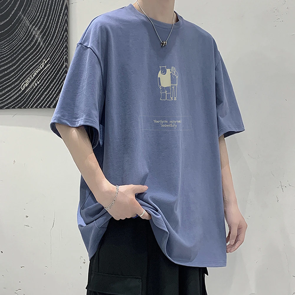 

New Summer Men t-shirt short Sleeve anime Top cool T Shirt life O-neck