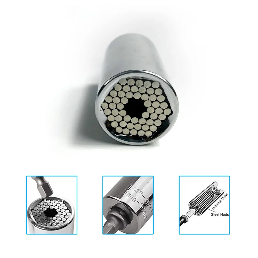 Универсальный гаечный ключ с вращающимся моментом и головкой трещоткой 7 19 мм 105