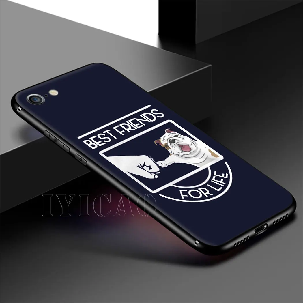 IYICAO Bulldogs dog Soft Silicone Case for iPhone 11 Pro Max XR X XS 6 6S 7 8 Plus 5 5S SE Phone |