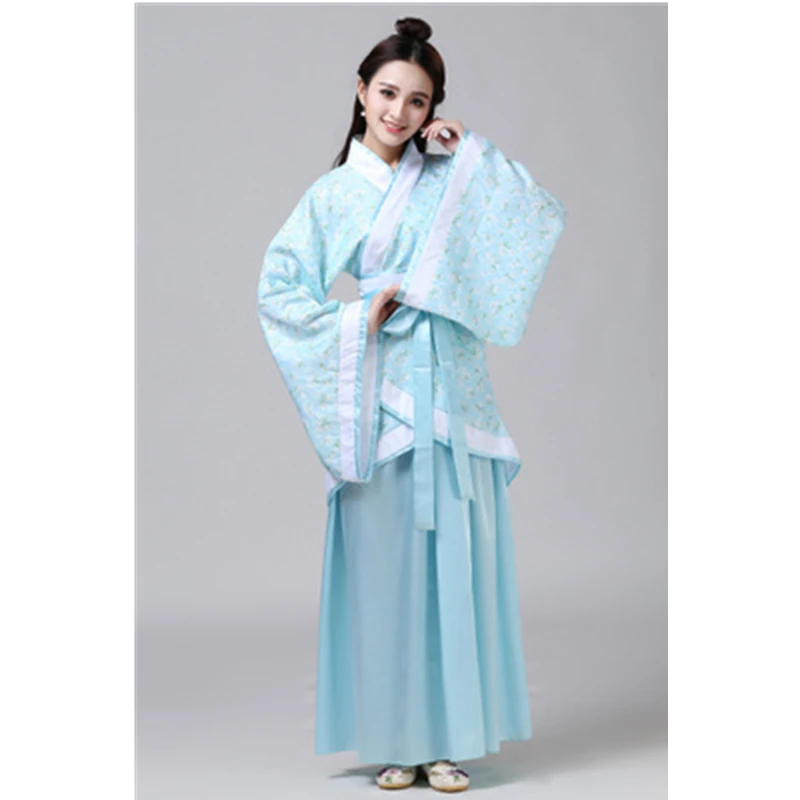 Color5 Китайский традиционный новогодний женский костюм для выступлений Hanfu, 14 цветов, Женский праздничный костюм в стиле Тан, платье Чонсам для девочек, ретро костюмы - Цвет: Color5