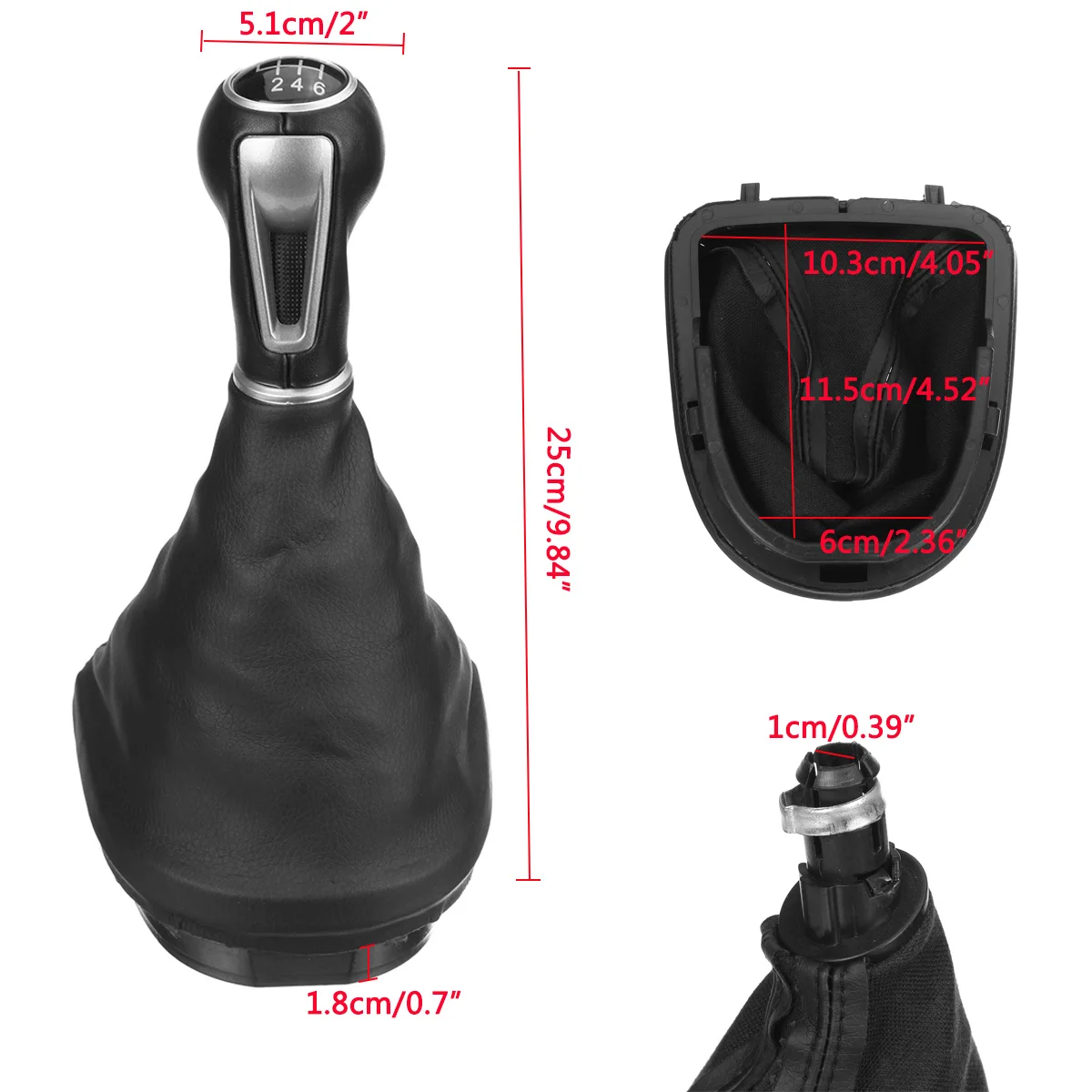 5/6 скоростная рукоятка для рычага переключения передач скоростей с чехлом