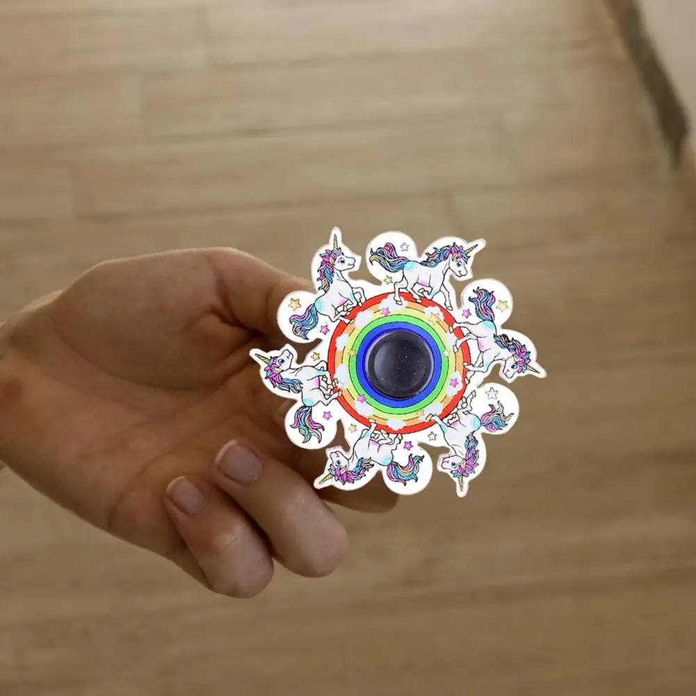 Вибрирующий Единорог бегущий анимационный вибрирующий Спиннер мультяшный аниме