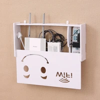wireless wifi router box wood plastic wall shelf hanging plug board bracket storage box 3 size 9 style organizer