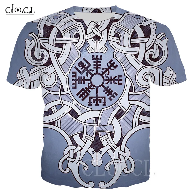 Модная мужская футболка с капюшоном толстовка 3D принтом татуировки викингов