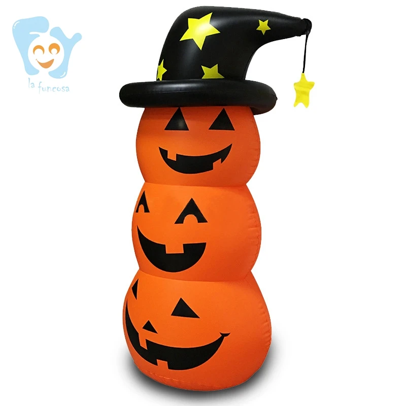 140 см Хэллоуин украшения ПВХ надувные тыквы для Хэллоуина домашнего двора