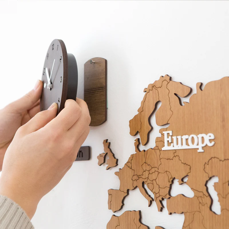 Часы настенные большие самоклеящиеся часы с механизмом современный креативный