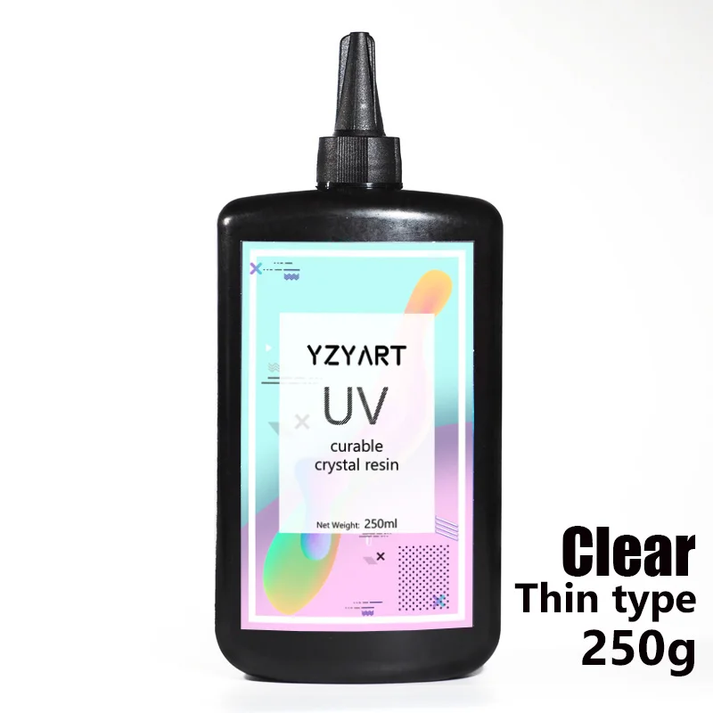 YZY ART UV Смола твердого типа ультрафиолет полимеризация Смола солнечное лечение Активированный солнечный свет Kawaii Ремесла прозрачный(тонкий тип