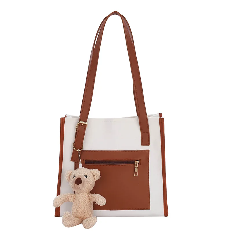 

women's one shoulder shoulder Shoulder Handbag cute little bear Tote Bag