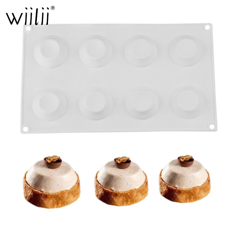 Wiilii французский десерт Силиконовые Яйца Tart круглая форма для украшения торта