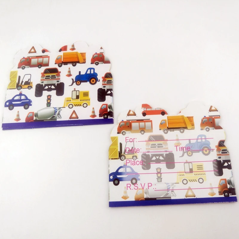 10 шт. картонные Пригласительные открытки для мальчиков на день рождения | Дом и
