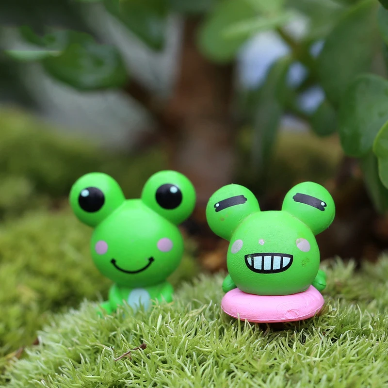 

10 Pcs Big Eyes Small Frog Factory Direct Moss Micro Landscape Cartoon Ornaments Craft Ornaments Small Ornaments Figurine