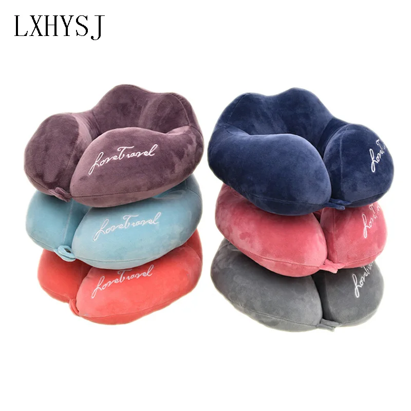 

U-образная дорожная подушка для самолета, автомобильная защитная подушка для шеи, офисные аксессуары для путешествий