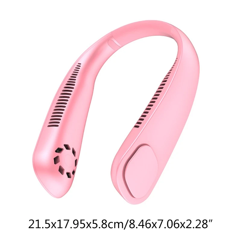 

11UB 3 Speeds Portable Neck Fan Hands Free Hanging Fan Rechargeable 9000mAh Battery Wearable Personal Fan for Summer