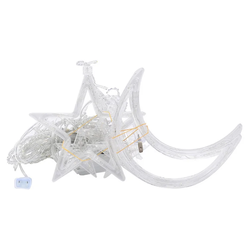

Moon Star LED Fairy String Light Garland EID Mubarak Ramadan Decoration Christmas Holiday Lighting Wedding Party Led Decorations