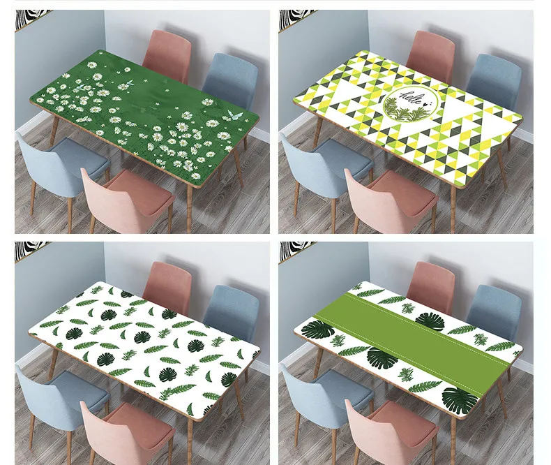 Новинка 2021 г. милые водонепроницаемые чехлы для стола с рисунком растений