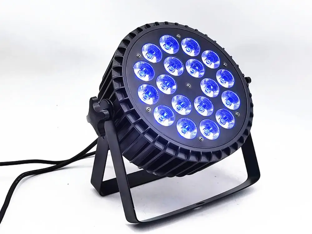 Алюминиевое литье под давлением 18x18 Вт RGBWA UV 6в1 led par wash светодиодный плоский