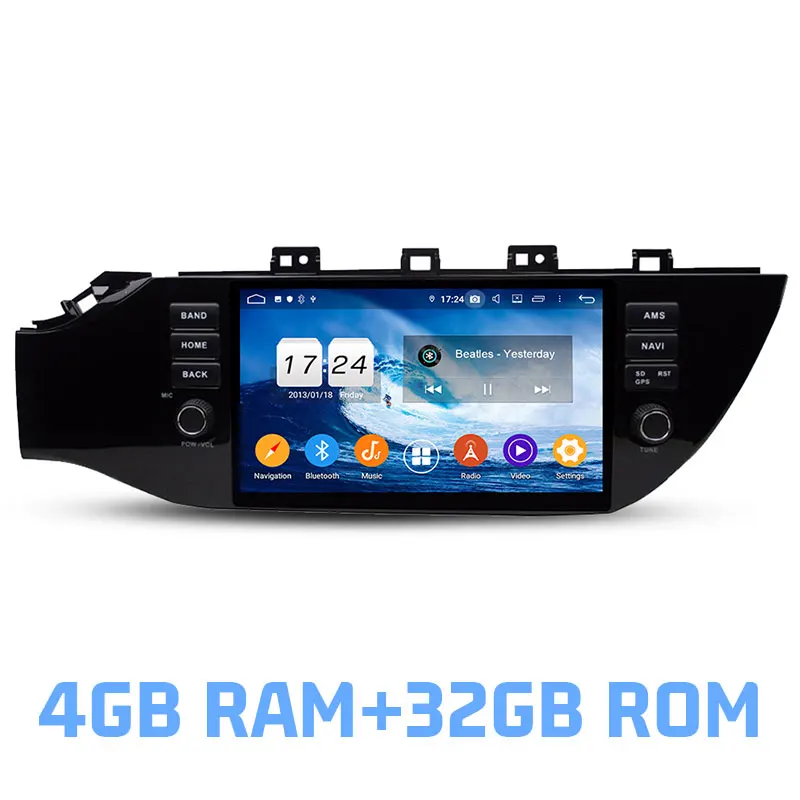 4GB RAM and 32GB ROM Ips DSP Android 9,0 4 Гб 64 Гб rom 8 ядерный автомобильный dvd-плеер Wifi 4G Bluetooth 4,2 радио gps карта для kia K2 RIO - Цвет: 4GB RAM and 32GB ROM