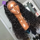 Парики из натуральных волос, длинные кудрявые, с сетчатой фронтальной линией, бразильские волосы Реми 13x6 HD, без клея, плотность 250, для чернокожих женщин
