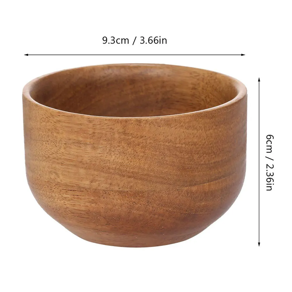 

Natural Wooden Having Brush Facial Hair Cleaning Soap Mug Cream Beard Razor Cup Container Portable Cleaning Soap Bowls