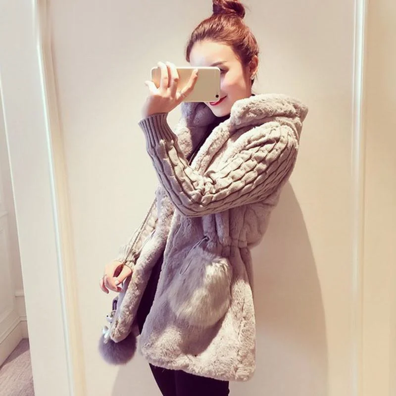 

XIKOI Women Blend Coat Skinny Hooded Zipper Full Sleeve Solid Warm Cotton Coats and Jackets Women Skinny Outwear Coats Plus Size