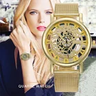 Женские часы LOLIA, роскошные женские часы с золотым скелетом, ультратонкие, модные, женские наручные часы