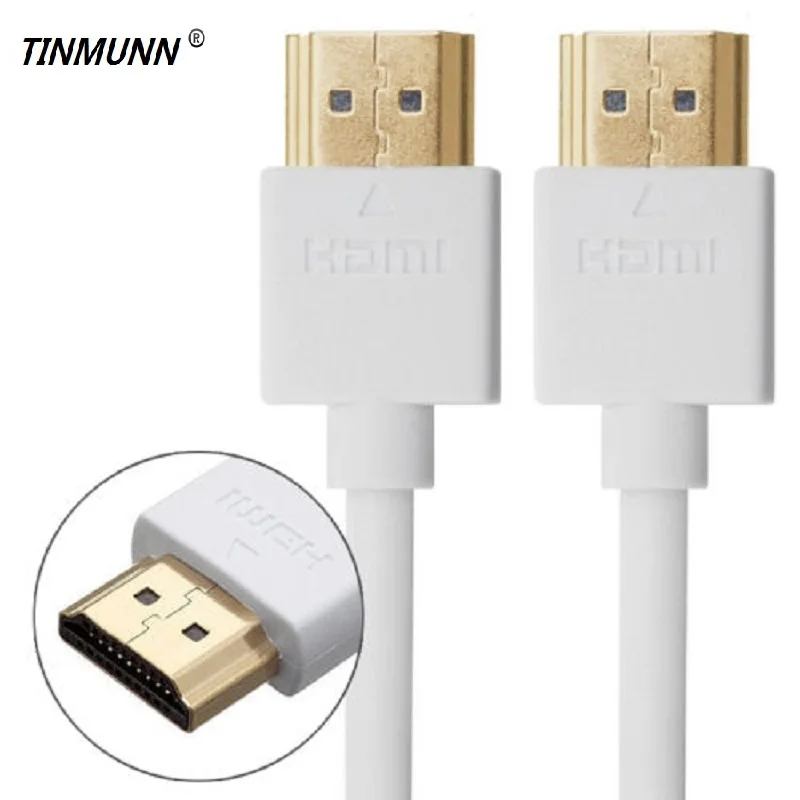 Тонкий HDMI кабель 200 шт./лот 6 футов = 2 м с Ethernet 1 4 для HD TV/Xbox 360 / PS3 Playstation 3 SkyHD Blu Ray DVD|hdmi