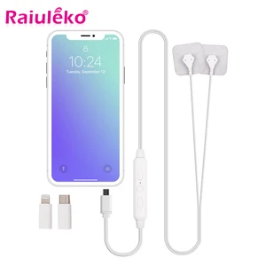 Портативный мини-импульсный массажер для тела, контрольный электрод мобильный телефон, массаж, стимулятор мышц, терапия, меридиан, ручная работа