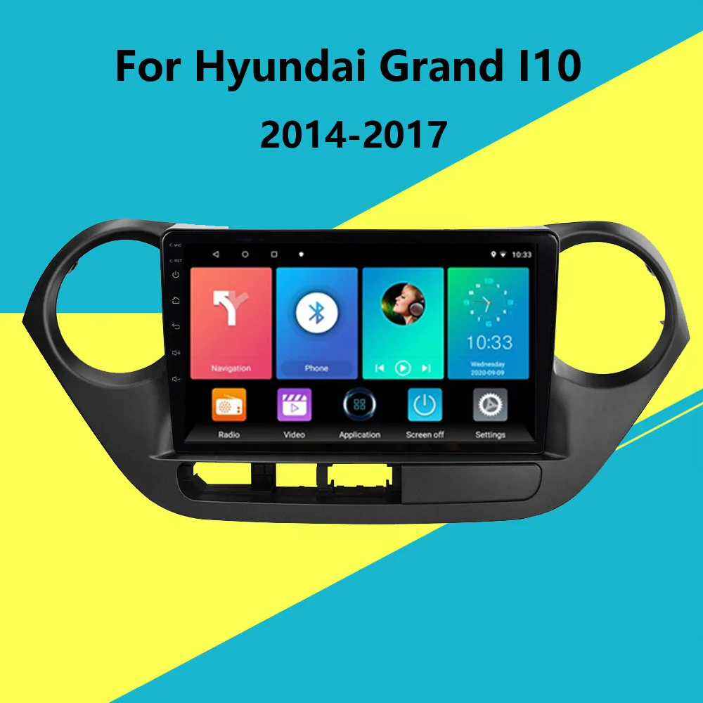 Для Hyundai Grand I10 2014 2015 2016 2017 2 Din 9 &quotAndroid автомобильный мультимедийный плеер WIFI GPS