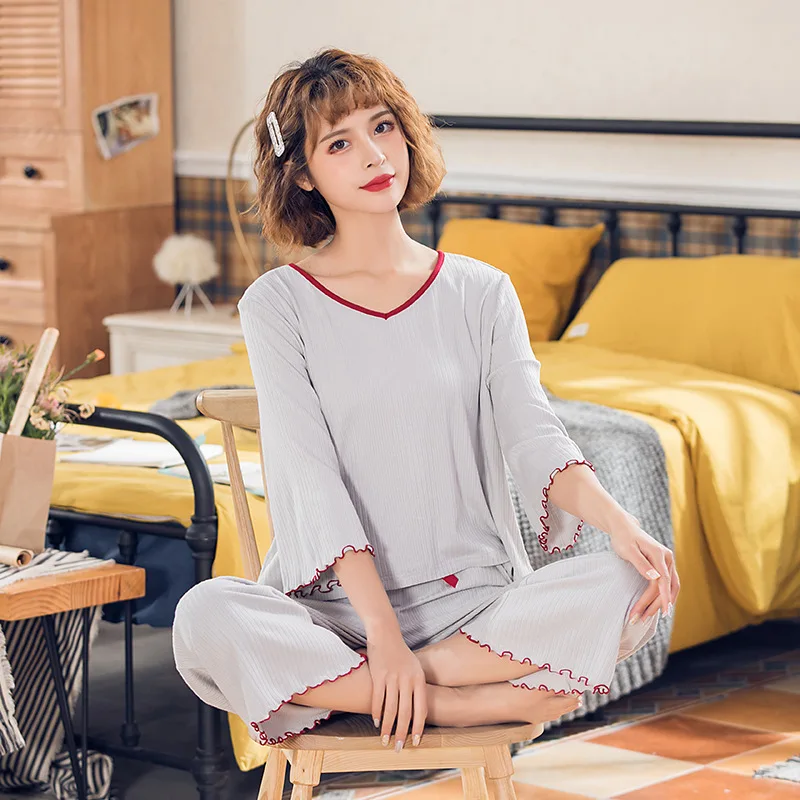 Весенне-осенние модные широкие брюки женский костюм из двух предметов