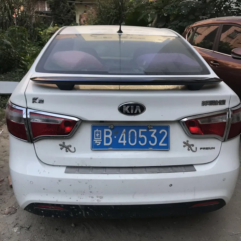 Для Kia RIO K2 спойлер 2011 2016 высокого качества ABS Материал заднее крыло автомобиля