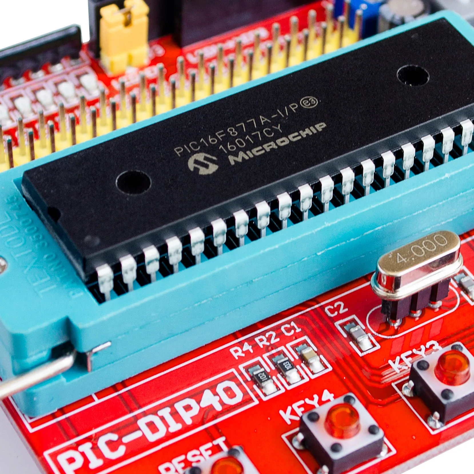 1PCS Mini System PIC Development Board + Microchip PIC16F877 PIC16F877A diy electronics | Инструменты